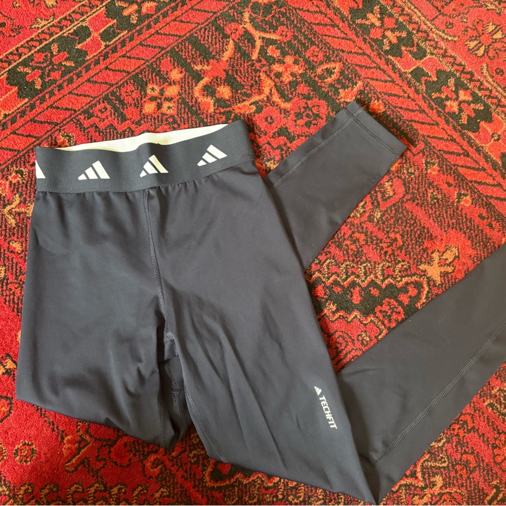 Navy Blue Techfit Adidas Leggings